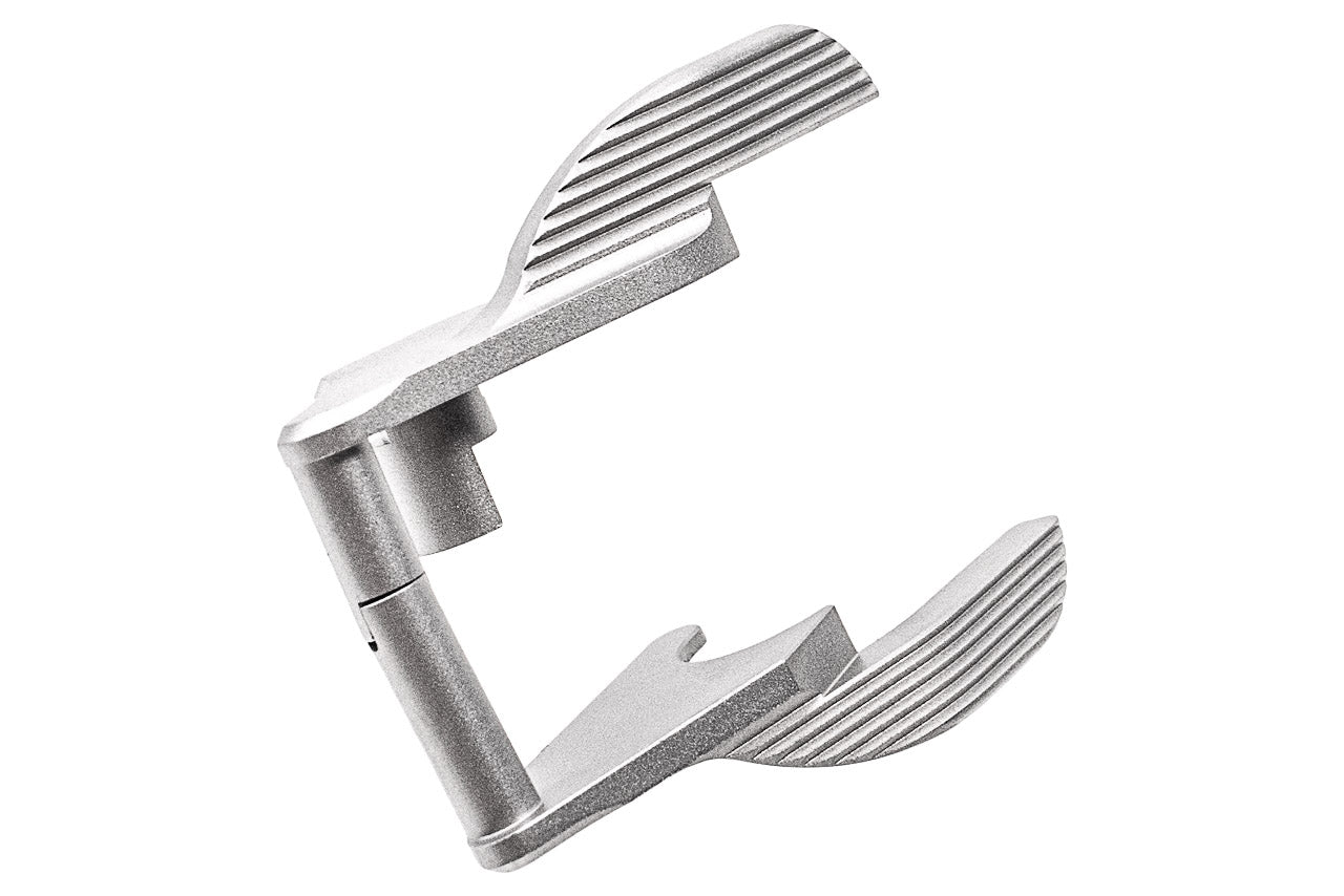 Airsoft Masterpiece AM Steel Thumb Safeties S Style For Tokyo Marui TM Hi-Capa / 1911/ MEU GBBP-Silver