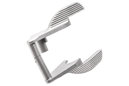 Airsoft Masterpiece AM Steel Thumb Safeties S Style For Tokyo Marui TM Hi-Capa / 1911/ MEU GBBP-Silver