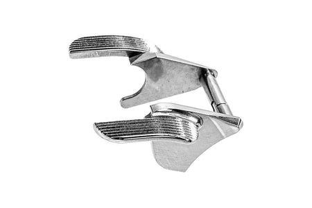 Airsoft Masterpiece AM Steel Thumb Safeties SV Style For Tokyo Marui TM Hi-Capa / 1911 / MEU GBBP-Matte Silver