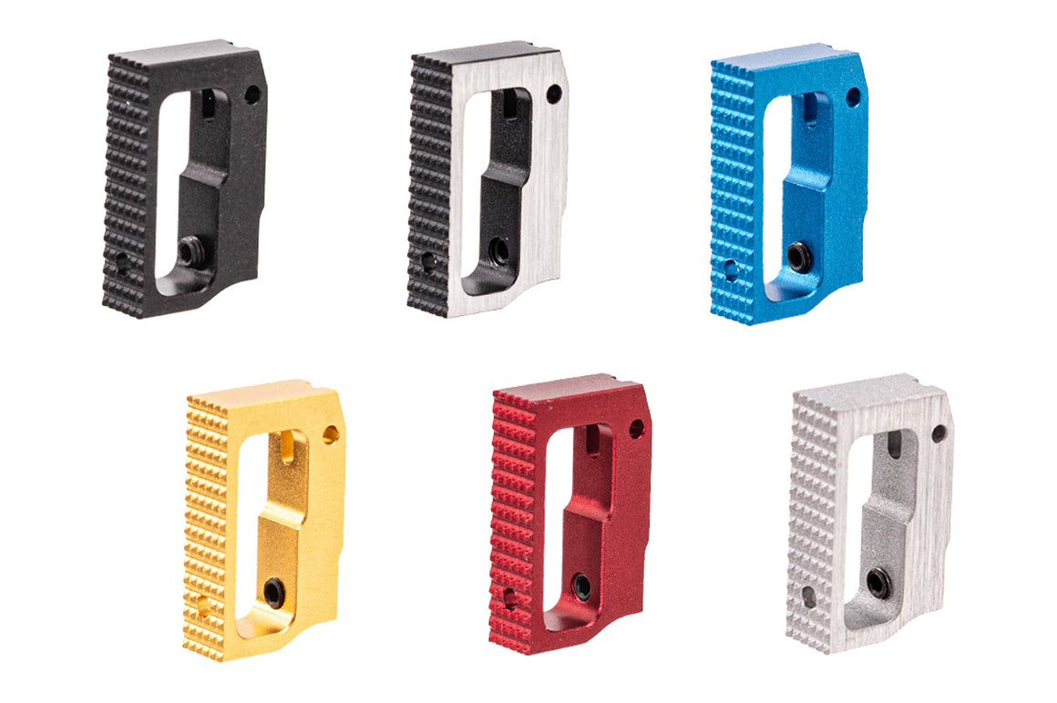 Airsoft Masterpiece AM Aluminum Adjustable Straight Trigger Type 17 For Marui TM Hi-Capa GBBP Series -Silver