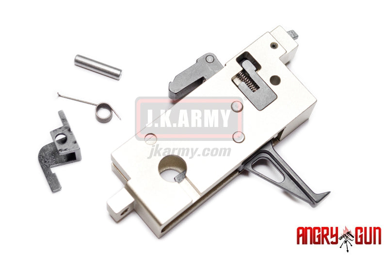 Angry Gun CNC Adjustable Competitive Trigger Box for WE M4 GBB ( Black Trigger )