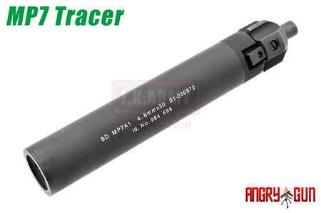 Angry Gun MP7 SMG QD Dummy Suppressor / Barrel Extension AT2000 UV Tracer Kit ( Black ) ( Acetech )-WE