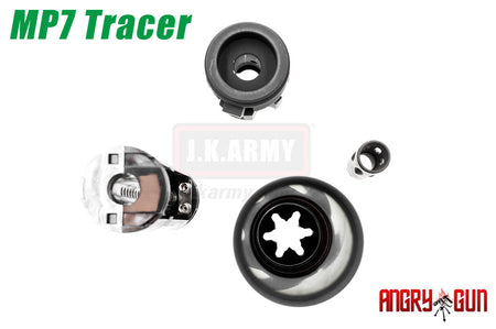 Angry Gun MP7 SMG QD Dummy Suppressor / Barrel Extension AT2000 UV Tracer Kit ( Black ) ( Acetech )-WE