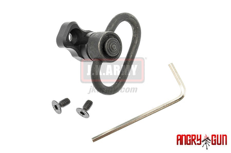 Angry Gun SCAR Rear QD Point Set with QD Sling Swivel ( Black )