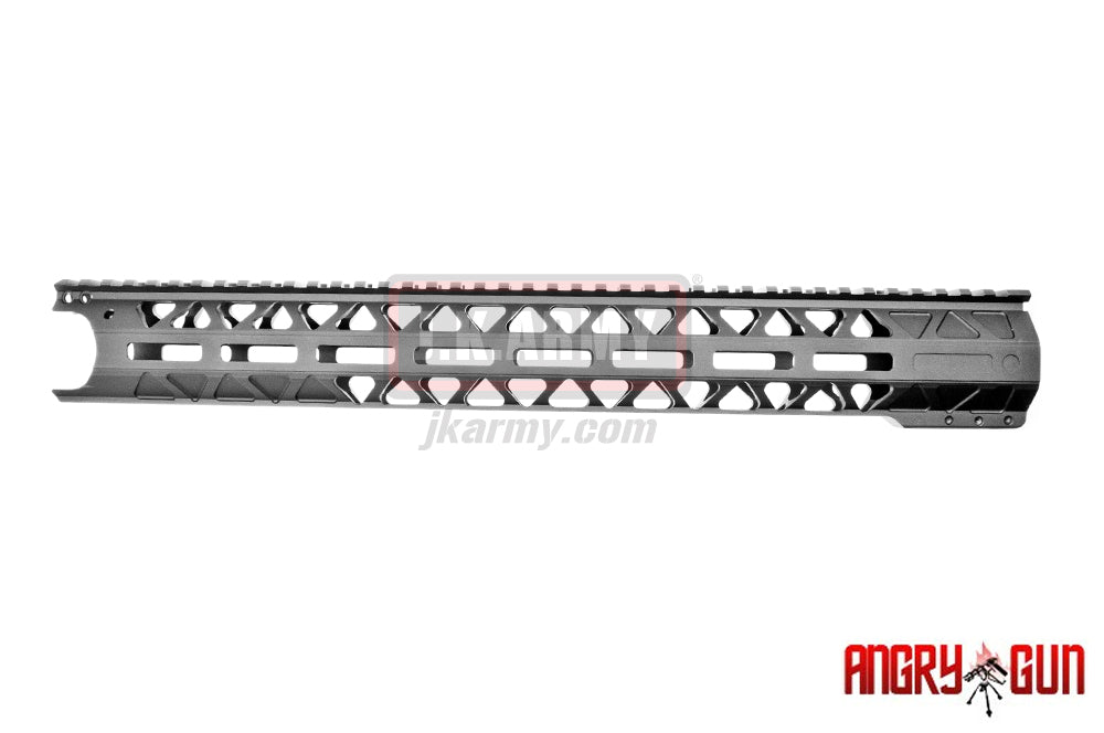 Angry Gun WCRS Style GEN2 Ver. M-LOK Rail System for M4 GBB and AEG - 16.2inch( Black )