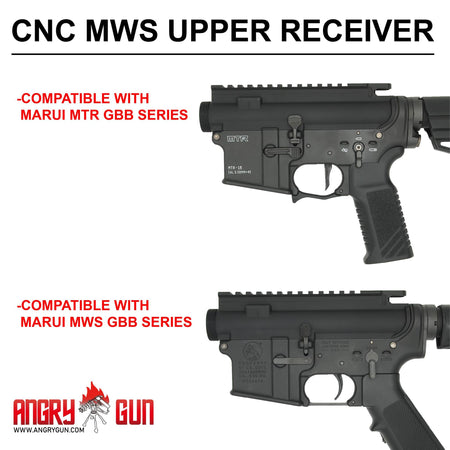 Angry Gun CNC MWS Upper Receiver ( for Marui TM MWS GBBR )-"KEYHOLE" FORGED MARK - MILSPEC