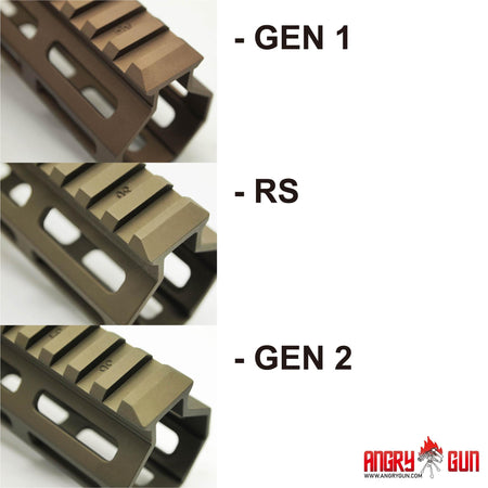 Angry Gun MK16 M-LOK 10.5 Rail Airsoft Ver. ( for AEG / GBB / PTW / MWS )-DDC ( Desert Dirt Color )-9.3 inch