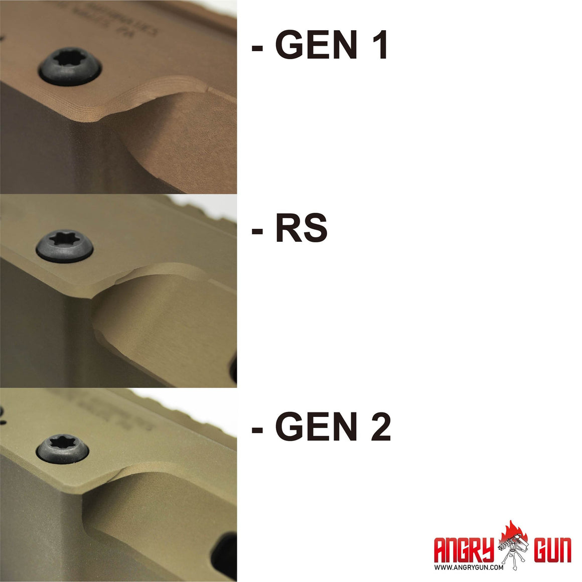 Angry Gun MK16 M-LOK 10.5 Rail Airsoft Ver. ( for AEG / GBB / PTW / MWS )-DDC ( Desert Dirt Color )-9.3 inch