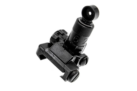 Alpha KAC Licensed Steel 200-600M Folding Micro Rear Sight ( BK )