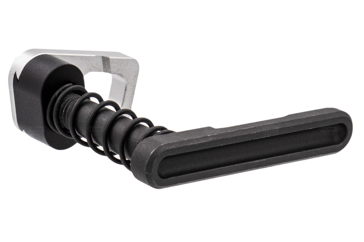 Alpha Magazine Catch Set ( B Type ) for Systema PTW M4 Series-Silver