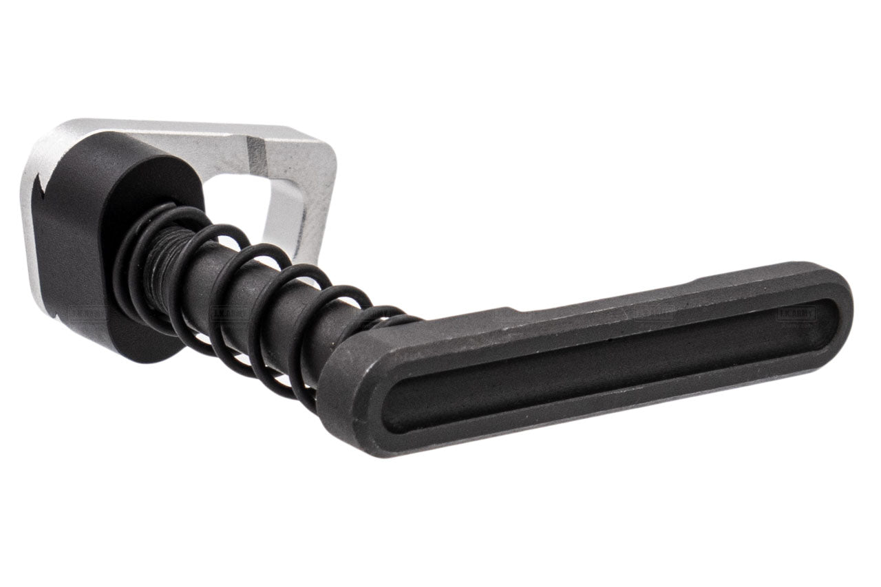 Alpha Magazine Catch Set ( B Type ) for Systema PTW M4 Series-Silver