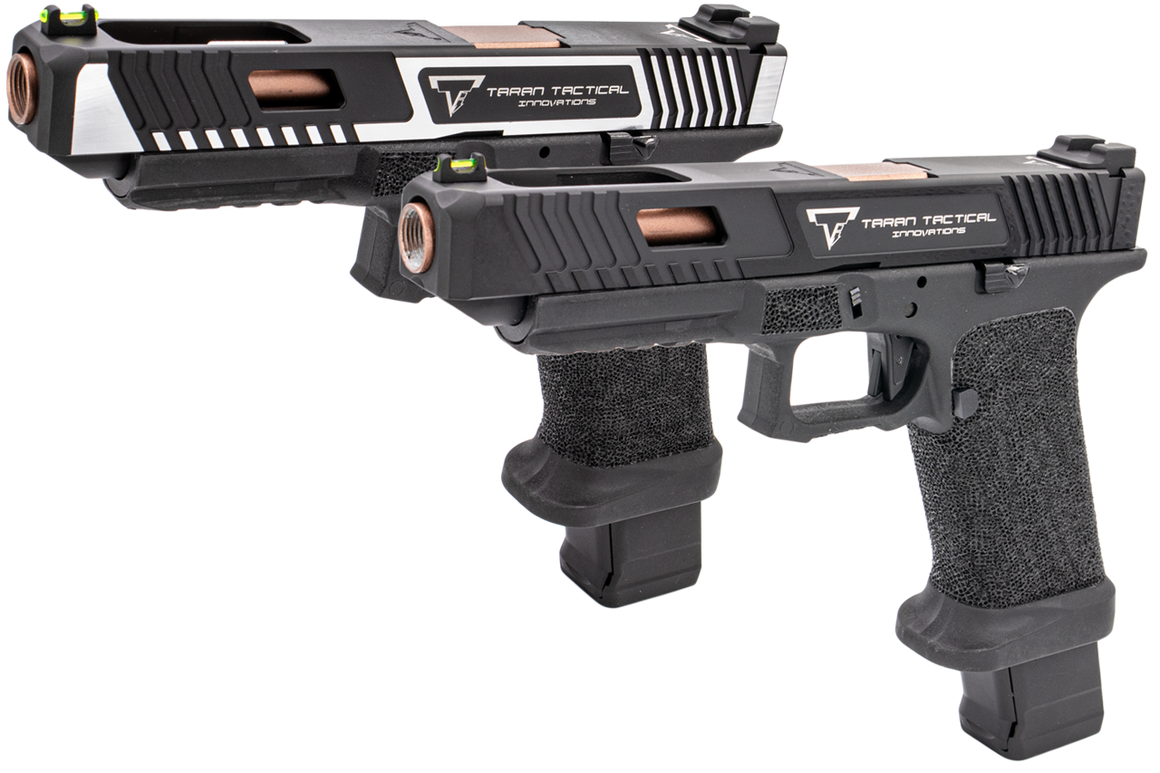 APS Custom TTI Combat Master G34 Co2 GBB Pistol Airsoft with OMEGA Frame ( Licensed by EMG & Taran Tactical Innovations )-2 Tone