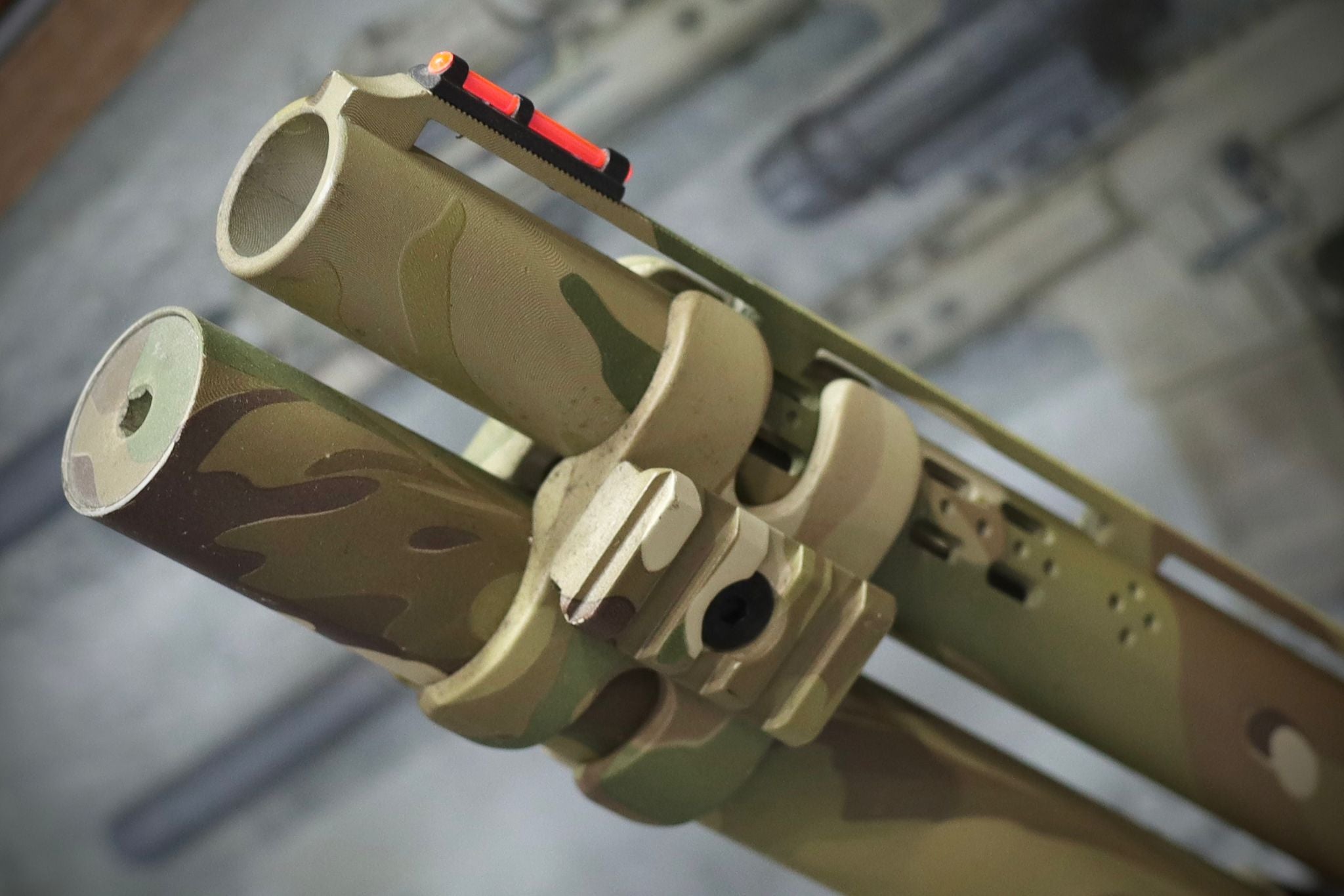 EMG SAI Multicam M870 CAM Airsoft Shell Ejection Pump Action Shotgun  ( Salient Arms International Licensed ) ( APS CAM870 MK3 MKIII Design )