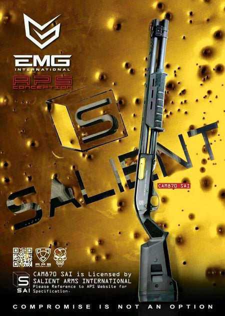 APS EMG SAI CAM870 Co2 Magnum Shell Shotgun Airsoft ( Licensed by SALIENT ARMS INTERNATIONAL ) ( SAI M870 )