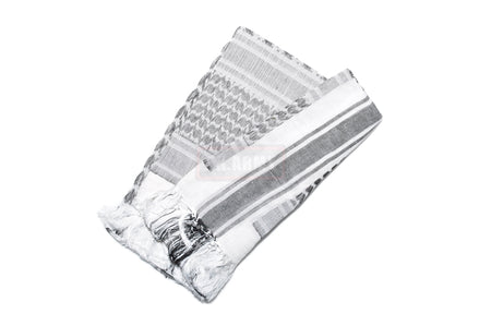 Arab Shemagh Keffiyeh Scarf ( White Black )