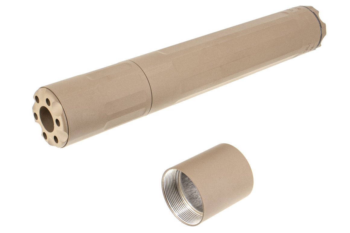 Archwick Custom14mm / 16mm CCW SF Style 9M-TI Airsoft Dummy Barrel Extension ( Cerakote )-Dark Earth ( DE )