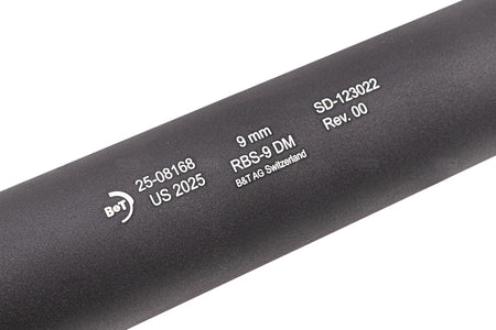 Archwick B&T Air Licensed RBS-9 14mm CCW Direct Mount Dummy Airsoft Barrel Extension