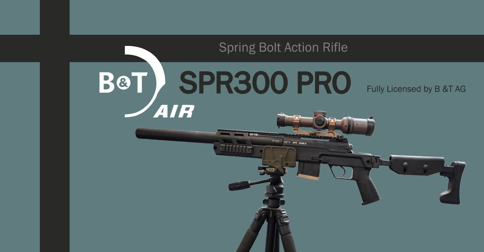Archwick B&T SPR 300 Pro Bolt Action Spring Sniper Rifle Airsoft ( Black )
