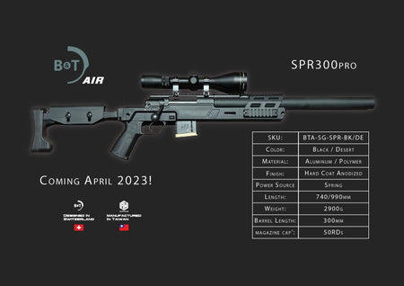 Archwick B&T SPR 300 Pro Bolt Action Spring Sniper Rifle Airsoft ( Tan )