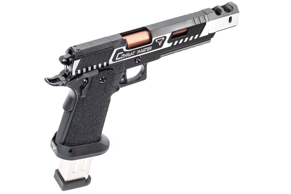ARMY TTI Licensed Combat Master Alpha Model with Compensator GBB Pistol Airsoft ( 2 Tone )