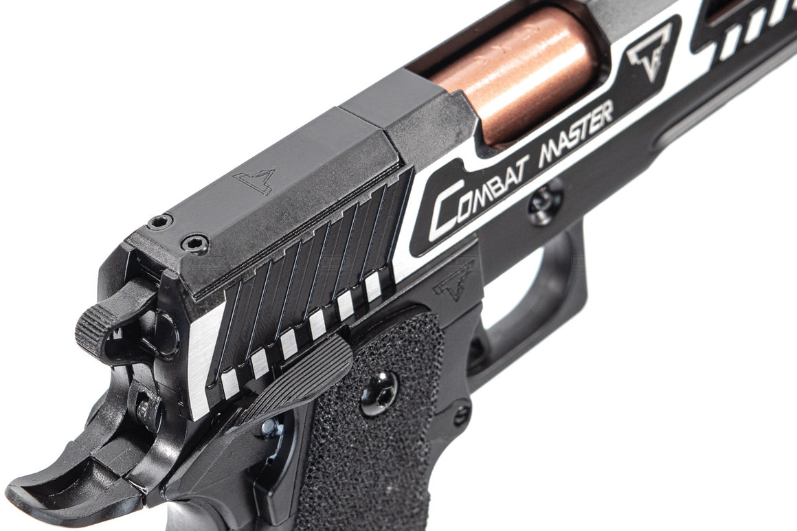 ARMY TTI Licensed Combat Master Alpha Model with Compensator GBB Pistol Airsoft ( 2 Tone )