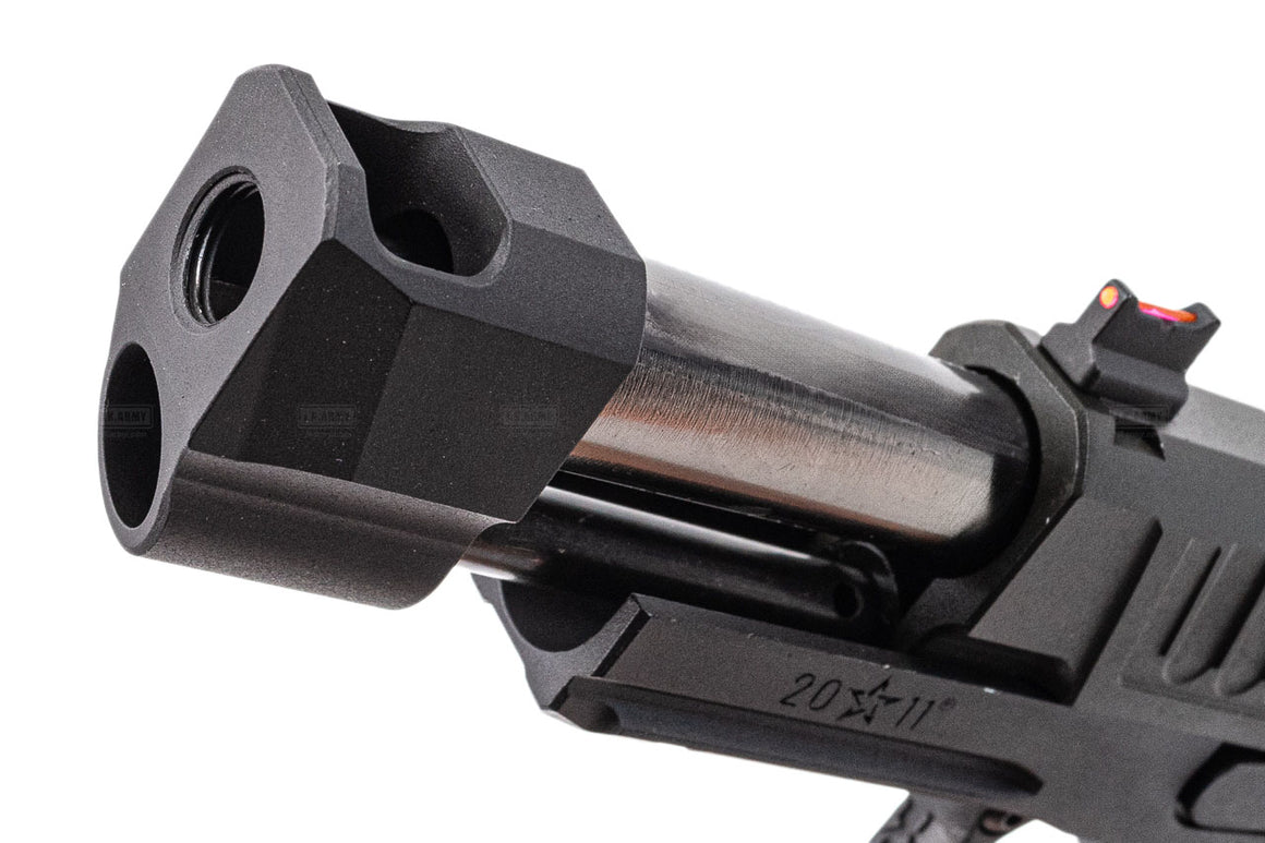 EMG Staccato Licensed P 2011 With Compensator Hi-Capa GBB Pistol Airsoft ( by ARMY PLUS X T8 )