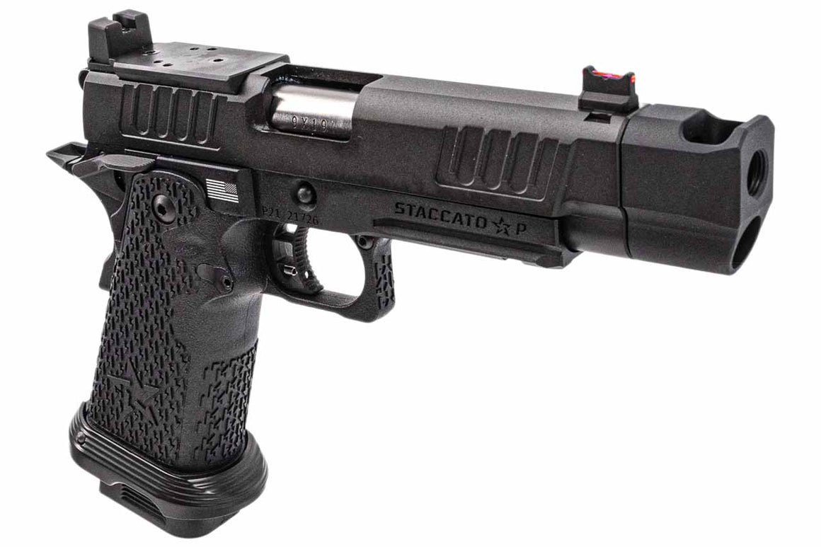 EMG Staccato Licensed P 2011 With Compensator Hi-Capa GBB Pistol Airsoft ( by ARMY PLUS X T8 )