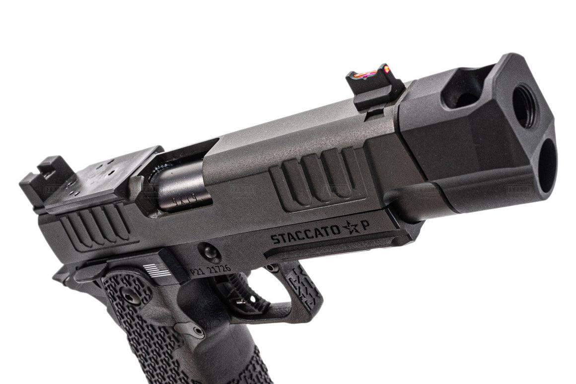 EMG Staccato Licensed P 2011 With Compensator Hi-Capa GBB Pistol Airsoft ( by ARMY PLUS X T8 )