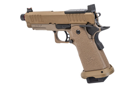 EMG Staccato Licensed C2 2011 B Grip Hi-Capa GBB Pistol Airsoft ( FDE ) ( by ARMY PLUS )