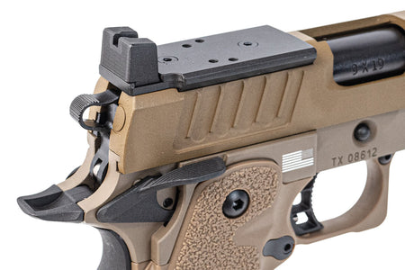 EMG Staccato Licensed C2 2011 B Grip Hi-Capa GBB Pistol Airsoft ( FDE ) ( by ARMY PLUS )