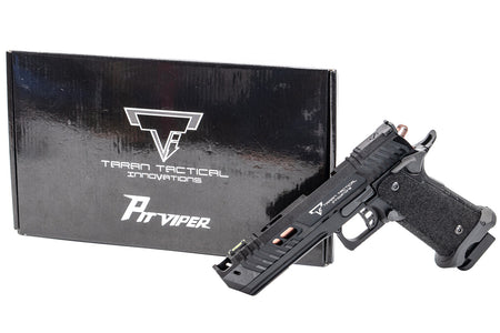 ARMY TTI Licensed JW4 Pit Viper CNC Aluminum 7075 Slide Hi-Capa GBB Pistol Airsoft  ( Steel Internal Parts Version ) ( Black R614 ) ( Licensed by Taran Tactical Innovations ) ( John Wick )