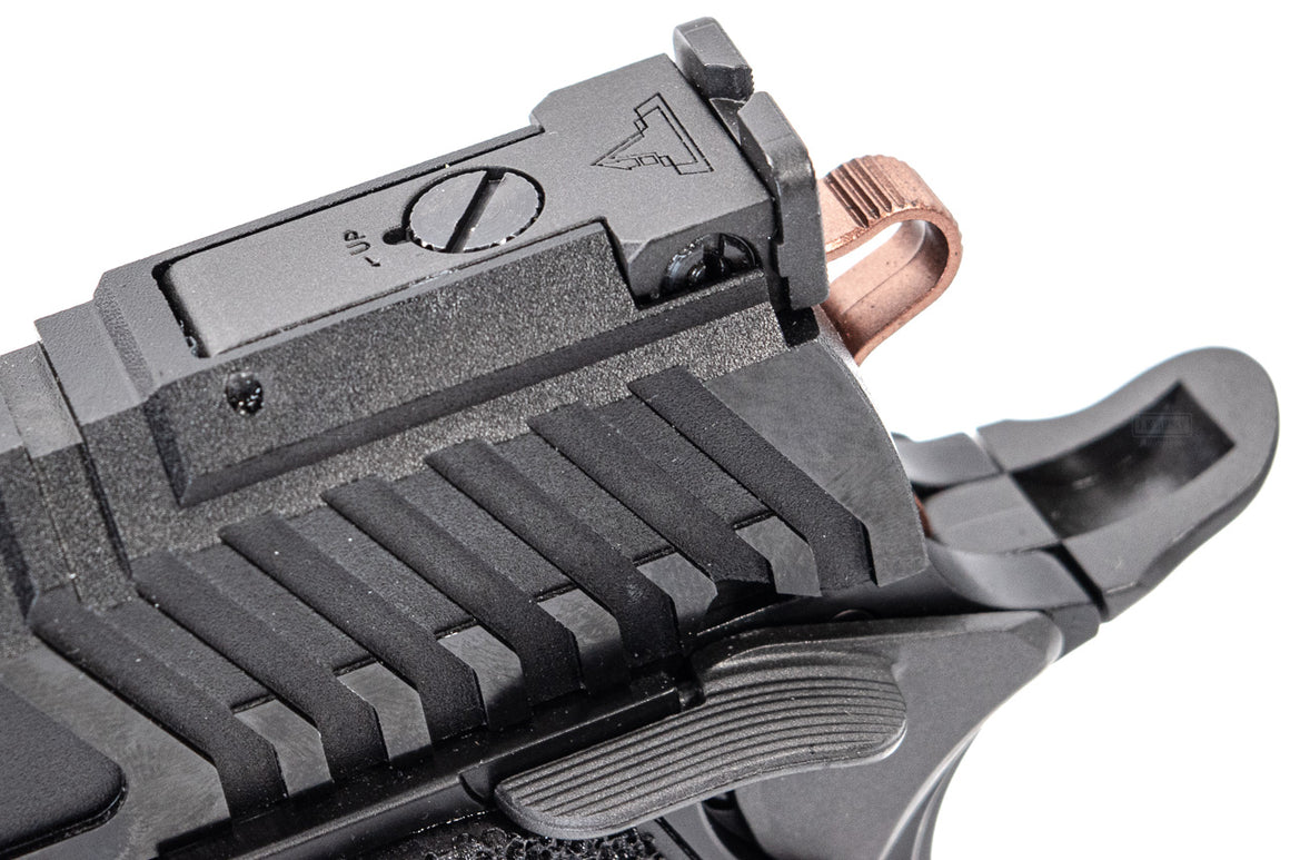 ARMY TTI Licensed JW4 Pit Viper CNC Aluminum 7075 Slide Hi-Capa GBB Pistol Airsoft  ( Steel Internal Parts Version ) ( Black R614 ) ( Licensed by Taran Tactical Innovations ) ( John Wick )