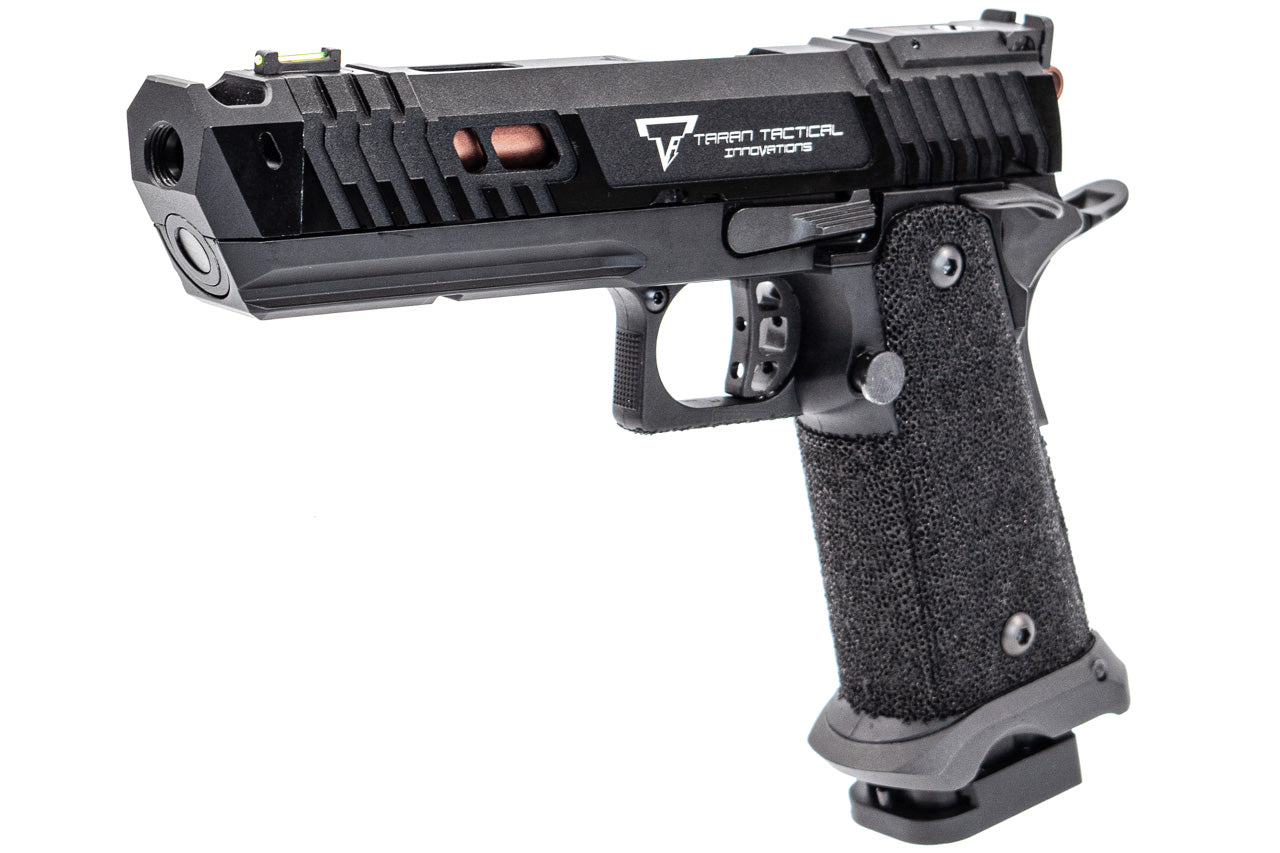 ARMY TTI Licensed JW4 Pit Viper CNC Aluminum 7075 Slide Hi-Capa GBB Pistol Airsoft  ( Steel Internal Parts Version ) ( Black R614 ) ( Licensed by Taran Tactical Innovations ) ( John Wick )