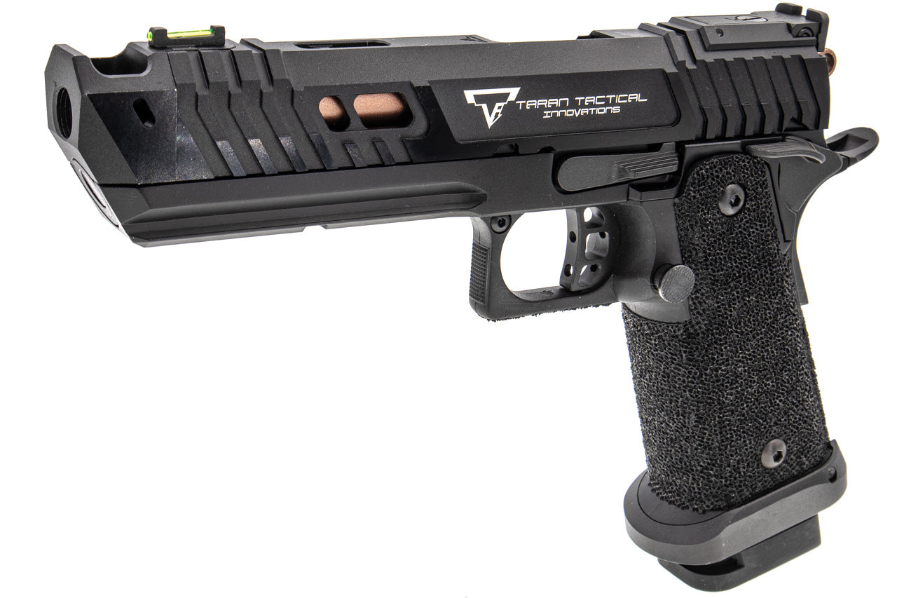 ARMY TTI Licensed JW4 Pit Viper CNC Aluminum 7075 Slide Hi-Capa GBB Pistol Airsoft  ( Steel Internal Parts Version ) ( Black R614 ) ( Licensed by Taran Tactical Innovations ) ( John Wick )