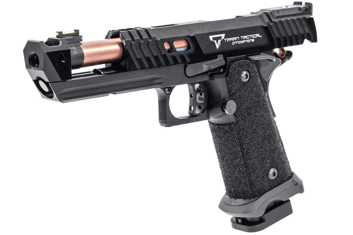 ARMY TTI Licensed JW4 Pit Viper CNC Aluminum 7075 Slide Hi-Capa GBB Pistol Airsoft  ( Steel Internal Parts Version ) ( Black R614 ) ( Licensed by Taran Tactical Innovations ) ( John Wick )