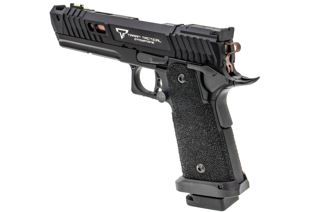 ARMY TTI Licensed JW4 Pit Viper CNC Aluminum 7075 Slide Hi-Capa GBB Pistol Airsoft  ( Steel Internal Parts Version ) ( Black R614 ) ( Licensed by Taran Tactical Innovations ) ( John Wick )