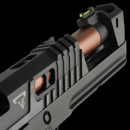 ARMY TTI Licensed JW4 Pit Viper CNC Aluminum 7075 Slide Hi-Capa GBB Pistol Airsoft  ( Steel Internal Parts Version ) ( Black R614 ) ( Licensed by Taran Tactical Innovations ) ( John Wick )