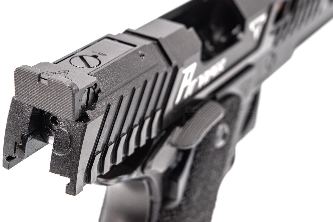 ARMY TTI Licensed JW4 Pit Viper CNC Aluminum 7075 Slide Hi-Capa GBB Pistol Airsoft  ( Steel Internal Parts Version ) ( Black R614 ) ( Licensed by Taran Tactical Innovations ) ( John Wick )