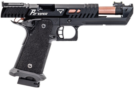 ARMY TTI Licensed JW4 Pit Viper CNC Aluminum 7075 Slide Hi-Capa GBB Pistol Airsoft  ( Steel Internal Parts Version ) ( Black R614 ) ( Licensed by Taran Tactical Innovations ) ( John Wick )