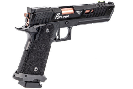 ARMY TTI Licensed JW4 Pit Viper CNC Aluminum 7075 Slide Hi-Capa GBB Pistol Airsoft  ( Steel Internal Parts Version ) ( Black R614 ) ( Licensed by Taran Tactical Innovations ) ( John Wick )