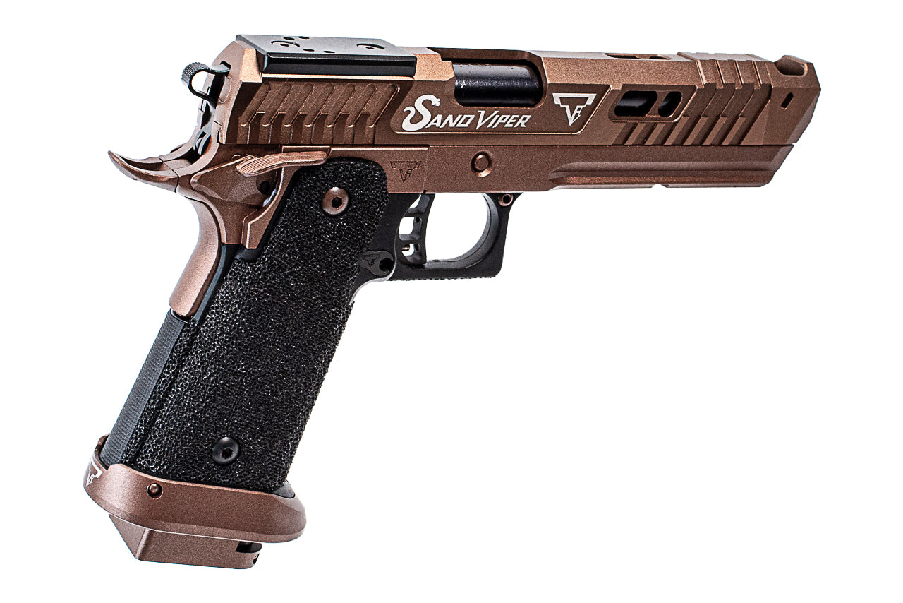 ARMY TTI Licensed Sand Viper CNC Slide Hi-Capa GBB Pistol Airsoft ( R615 )