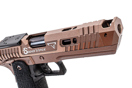 ARMY TTI Licensed Sand Viper CNC Slide Hi-Capa GBB Pistol Airsoft ( R615 )