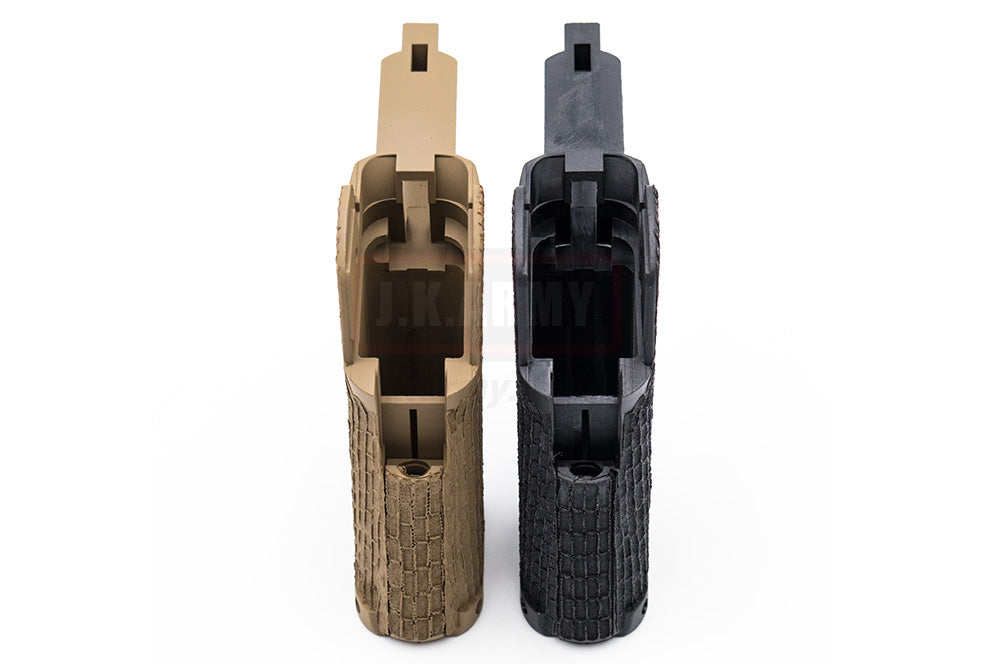 ARMY Stippled Grip for R501 / TM Hi-Capa ( BK/DE )-Black