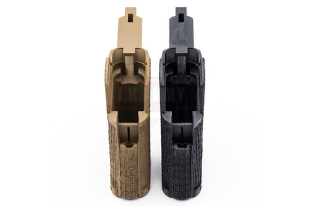 ARMY Stippled Grip for R501 / TM Hi-Capa ( BK/DE )-Black