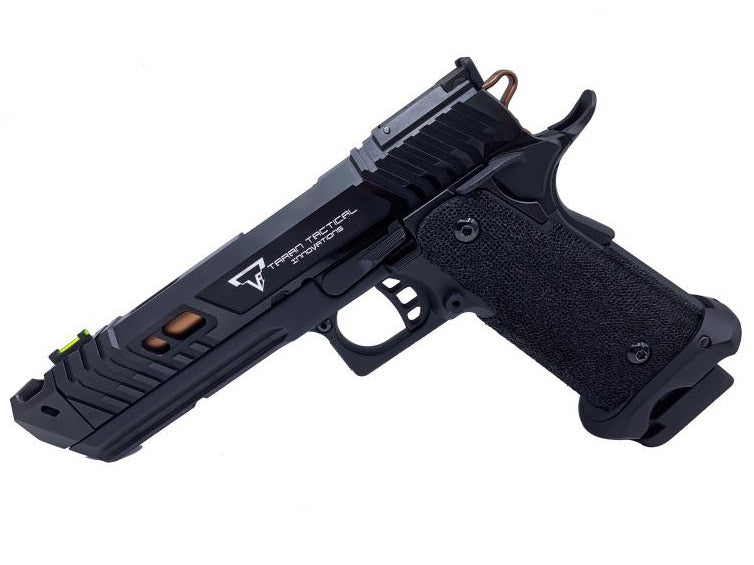 ARMY TTI Licensed JW4 Pit Viper CNC Aluminum 7075 Slide Hi-Capa GBB Pistol Airsoft  ( Steel Internal Parts Version ) ( Black R614 ) ( Licensed by Taran Tactical Innovations ) ( John Wick )