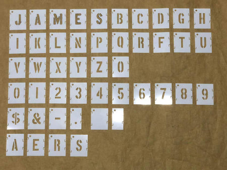 ARMY Font Text Plastic Stencils Set ( 1inch / 2inch / 3inch )-3 Inch