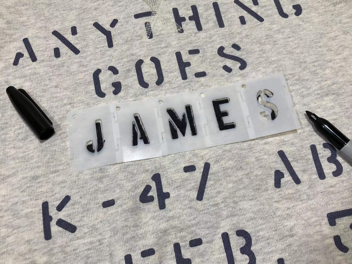 ARMY Font Text Plastic Stencils Set ( 1inch / 2inch / 3inch )-3 Inch