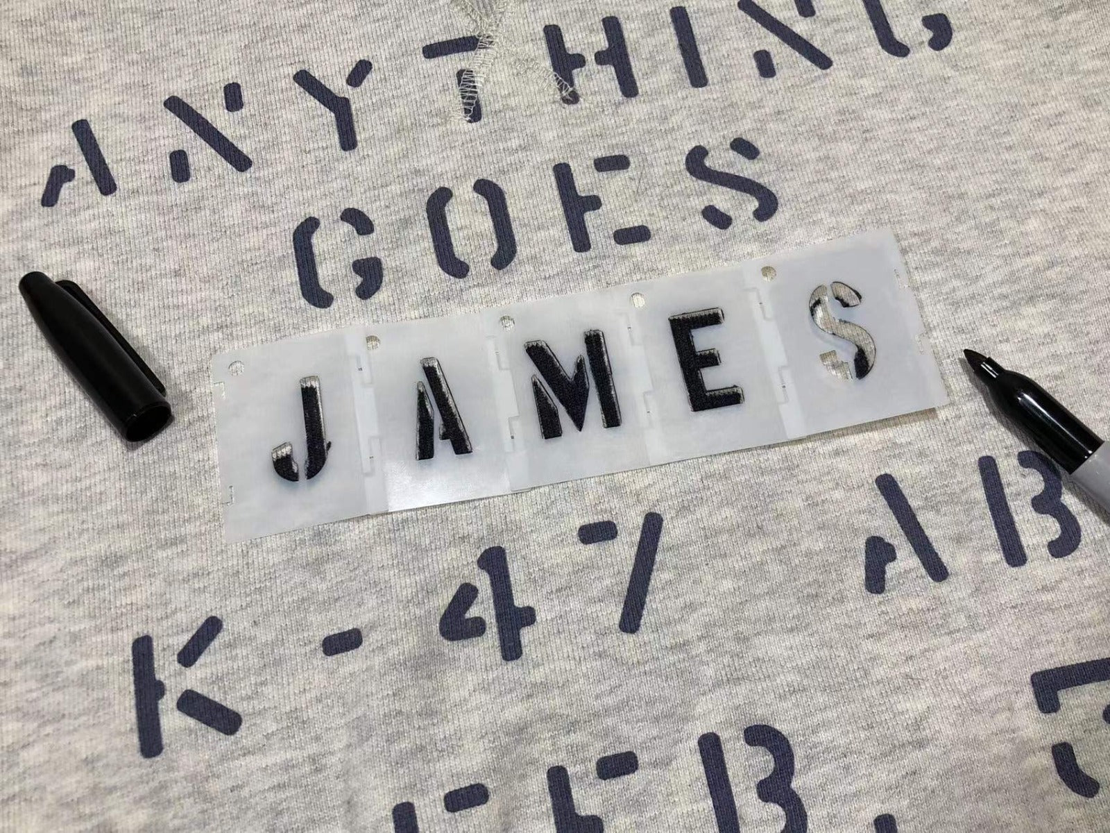 ARMY Font Text Plastic Stencils Set ( 1inch / 2inch / 3inch )-3 Inch