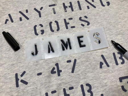 ARMY Font Text Plastic Stencils Set ( 1inch / 2inch / 3inch )-3 Inch