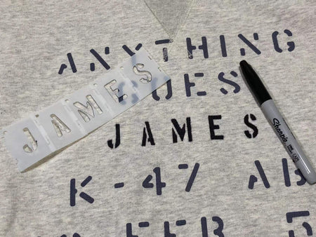 ARMY Font Text Plastic Stencils Set ( 1inch / 2inch / 3inch )-3 Inch